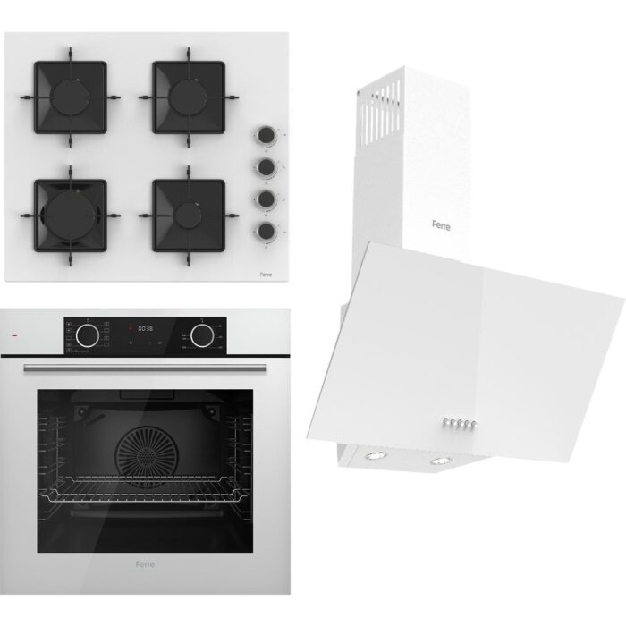 110000802210519.jpg Ferre Fryart Ss Serisi Beyaz Set (SS206 + XE63CB +D087 ) - Kare Emaye Izgara - Görsel 1