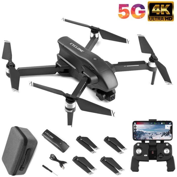 110000803198168.jpg Cyclone 30DK Uçuş 4K 5g Wifi Gps Drone Çift Eksen Gimbal Kamera Fırçasız Motor Katlanabilir Taşıma Çantalı - Görsel 1
