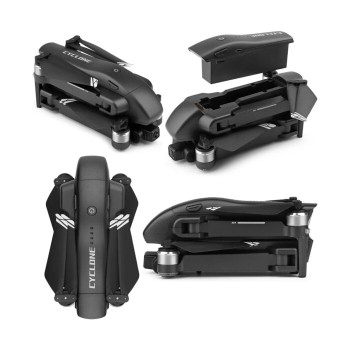 Cyclone 30DK Uçuş 4K 5g Wifi Gps Drone Çift Eksen Gimbal Kamera Fırçasız Motor Katlanabilir Taşıma Çantalı - Görsel 5