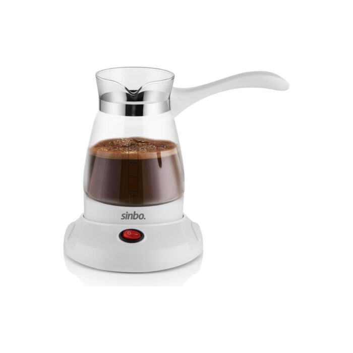 110000804971361.jpg Sinbo Elektrikli Cam Cezve - 500 ml, 5 Fincan Kapasitesi, Hızlı Kaynatma Özelliği, Isıya Dayanıklı, Şık Beyaz Tasarım - Görsel 1