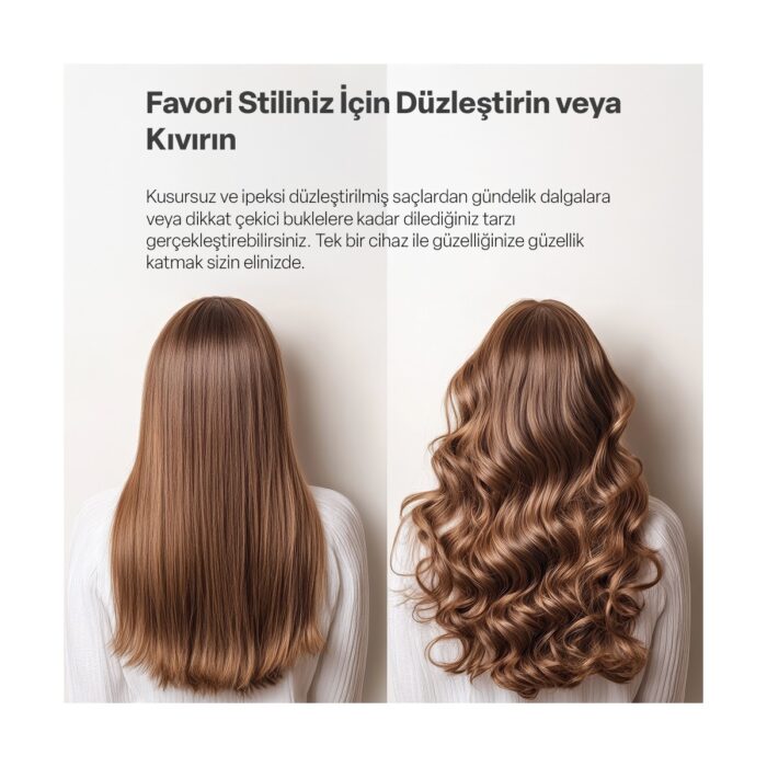 RossClean Favored Star Pro 2in1 LED Ekranlı Saç Düzleştirici - Görsel 4