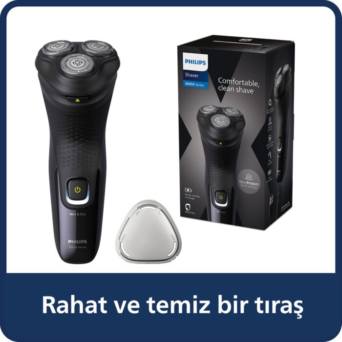 Philips 3000X Serisi Islak & Kuru Elektrikli Tıraş Makinesi -  X3021/00 - Görsel 1