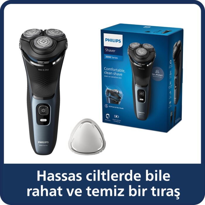 Philips 3000 Serisi Islak & Kuru Elektrikli Tıraş Makinesi -  S3144/00 - Görsel 1