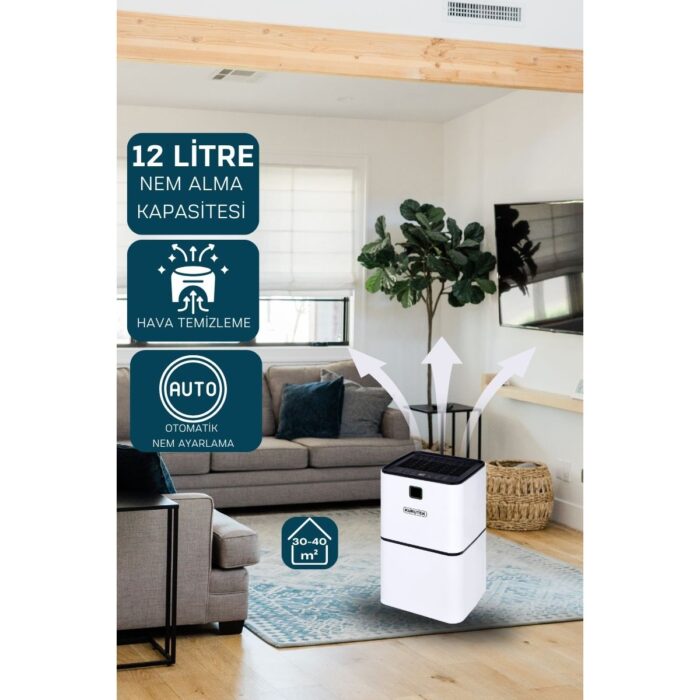 Kurutek KT-12K Ev Tipi Nem Alma ve Hava Temizleme Cihazı - Görsel 4