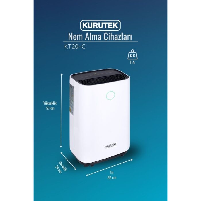 Kurutek KT20C Ev Tipi Nem Alma & Hava Temizleme Cihazı - Görsel 3