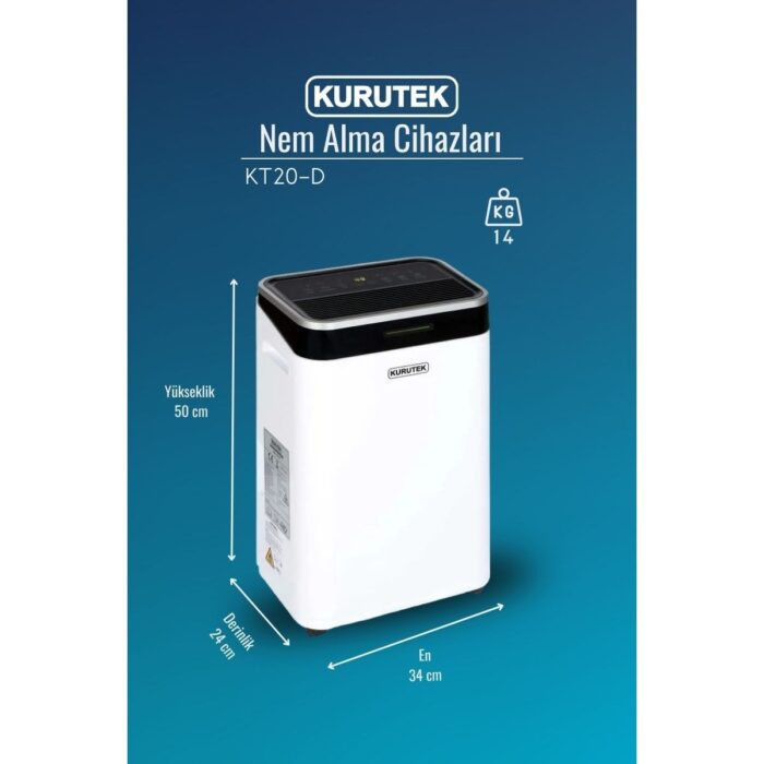 Kurutek KT20D Ev Tipi Nem Alma & Hava Temizleme Cihazı - Görsel 4