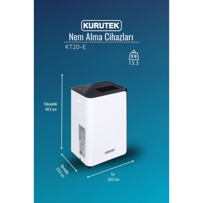 Kurutek KT20E Ev Tipi Nem Alma & Hava Temizleme Cihazı - Görsel 3