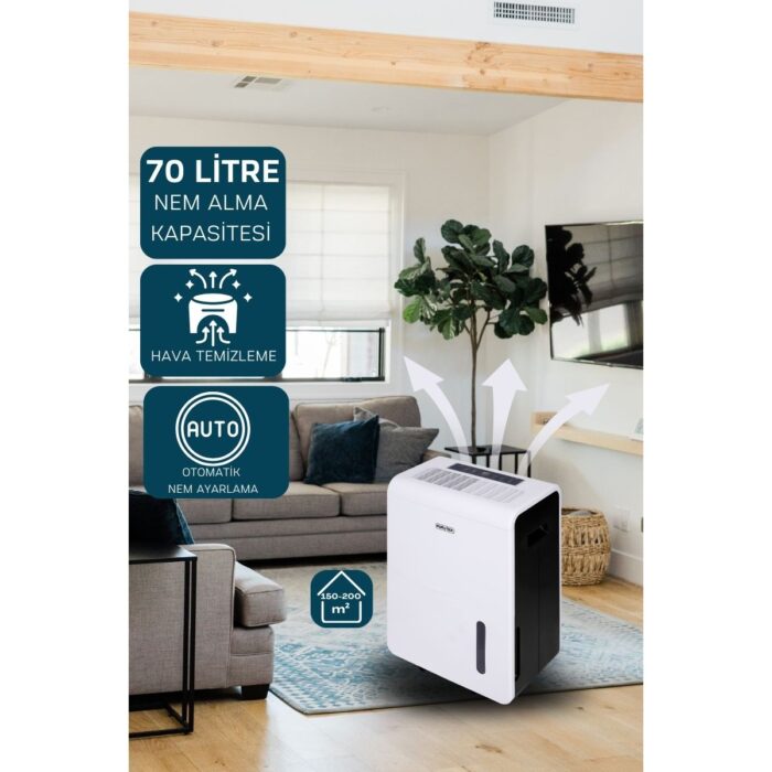 Kurutek KT70A Ev Tipi Nem Alma Cihazı - Görsel 2