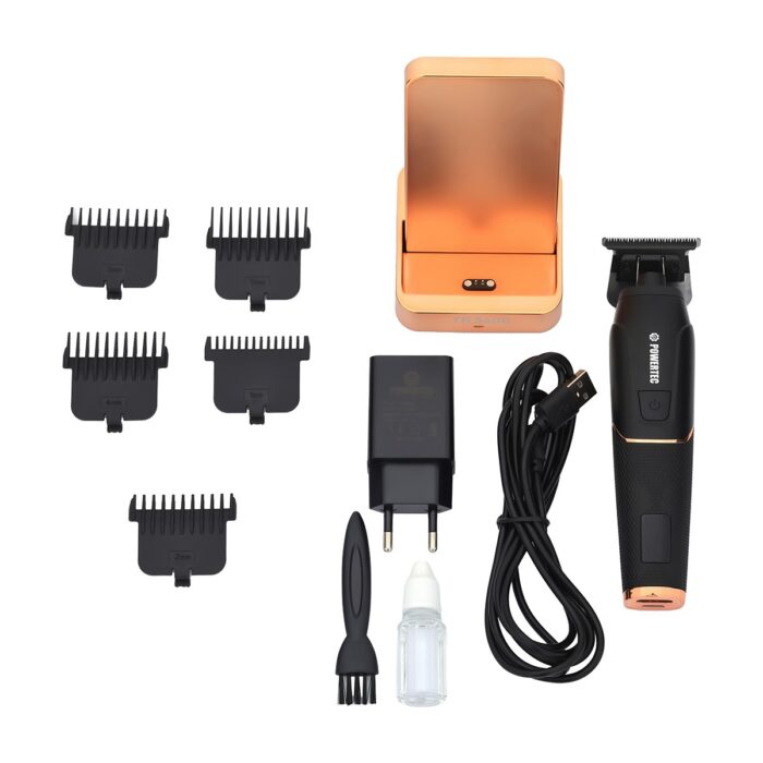 Powertec TR-5400 Saç Sakal & Günlük Tıraş & Ense Çizim Profesyonel Berber Tıraş Makinesi 3'lü set - Görsel 5