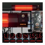 Sunstar Dış Mekan Halojen Soba Infrared Isıtıcı Kumandalı 2000W - Görsel 5