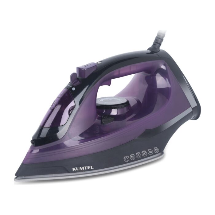 110000813886752.jpg Kumtel 2400 Watt Seramik Mor Buharlı Ütü Mu-04 - Görsel 1