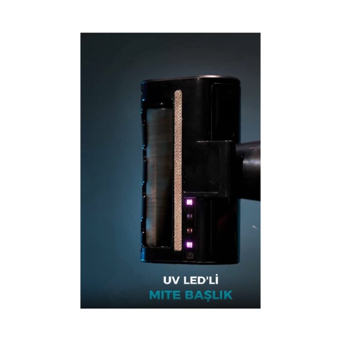 Sinbo SVC-8623 Evcil Hayvan Bakım Setli Kablosuz Dikey LED Aydınlatmalı Şarjlı Süpürge - Görsel 5