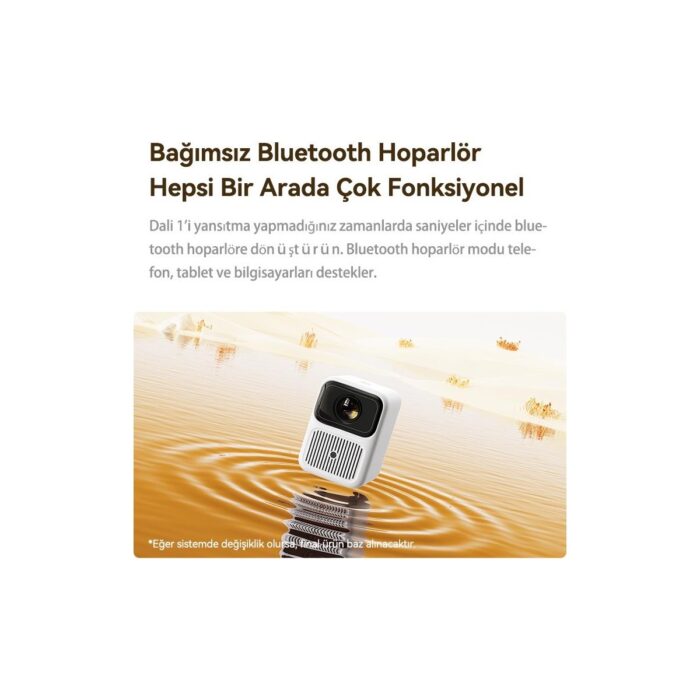 Wanbo Dali 1 Taşınabilir Projeksiyon Cihazı Bluetooth Hoparlör Modlu - Görsel 4