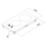 Kumtel V3-02 Ikili Vitroseramik Setüstü Elektrikli Domino Ocak - Görsel 3