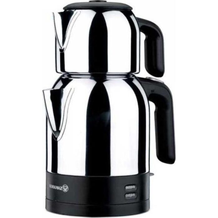 Korkmaz Demkolik InoxSiyah Elektrikli Çaydanlık 1.8 lt - Görsel 1