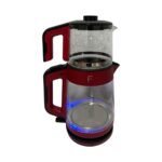 Fakir Bestea 1900 W Cam Çay Makinesi Kırmızı Siyah - Görsel 3