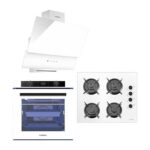 Luxell Platınıum Ankastre Set Beyaz (A68-SGF3DDT FIRIN+OC88 OCAK+835 Davlumbaz)