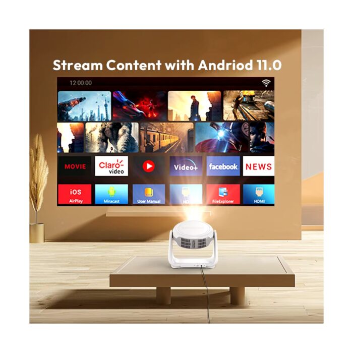 Airstorr K1 1080P 5g Wifi Taşınabilir Projektör 4K Hd Video Ev Sineması Projektörü - Görsel 3