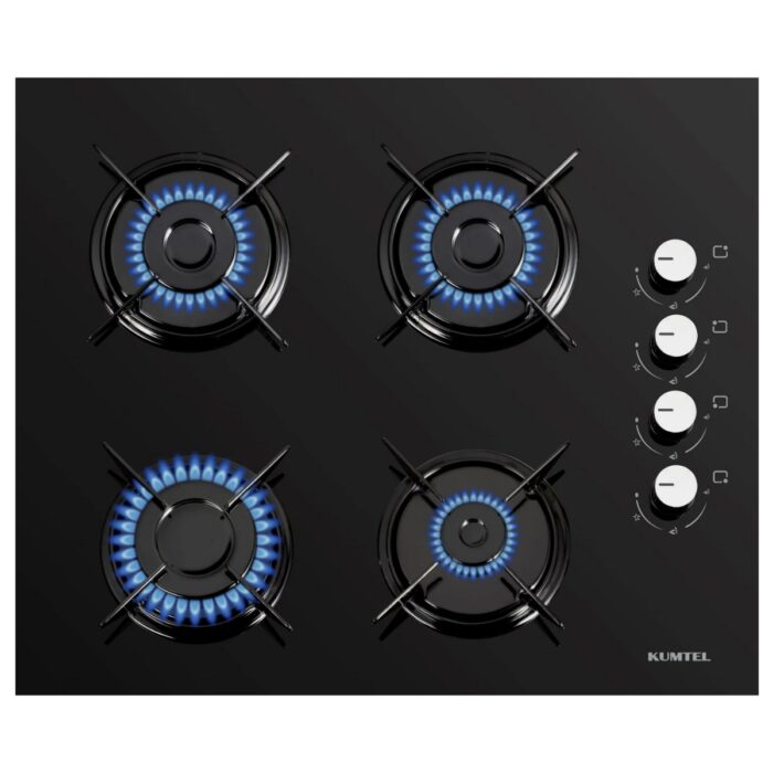 Kumtel Kristal Siyah Cam Ankastre Set (DA6-830 Davlumbaz + KO-40 TAHDF Ocak + B66 - SF2 Fırın) - Görsel 2