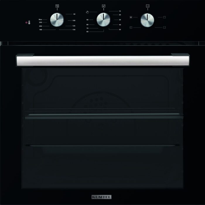 Kumtel Kristal Siyah Cam Ankastre Set (DA6-830 Davlumbaz + KO-40 TAHDF Ocak + B66 - SF2 Fırın) - Görsel 4