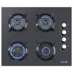 Kumtel Antrasit ( Gri ) Cam Digital / Dokunmatik Ankastre Set - 8 Prog - Görsel 3