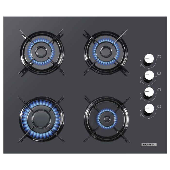 Kumtel Antrasit ( Gri ) Cam Digital / Dokunmatik Ankastre Set - 8 Prog - Görsel 3