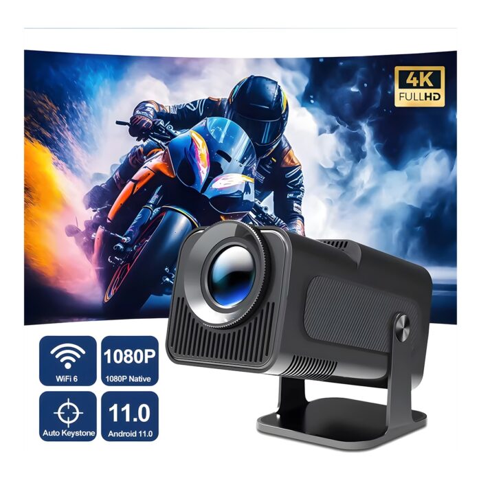 Idragon® HY320 Mini Siyah Taşınabilir Sinema Projeksiyon Cihazı Ev Sineması Bluetooth Android Projeksiyon - Görsel 3