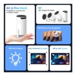 Idragon® HY300PRO Yeni Sürüm, Hızlı İşlemci, 4K Destekli Android 12 Akıllı Projeksiyon Cihazı 200ANSI 130 Inç Ekran Wifi Bluetooth HDMI - Görsel 5