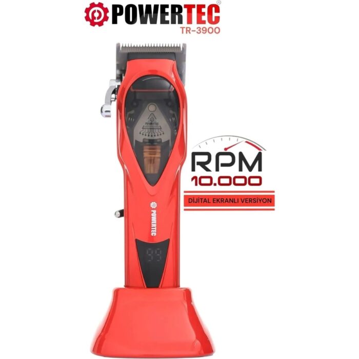 110000829426111.jpg Powertec TR-3900 Saç Sakal Kesim Makinesi 10.000 RPM - Görsel 1