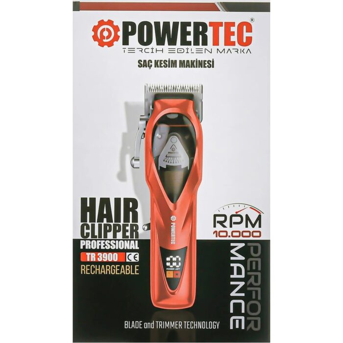 Powertec TR-3900 Saç Sakal Kesim Makinesi 10.000 RPM - Görsel 5