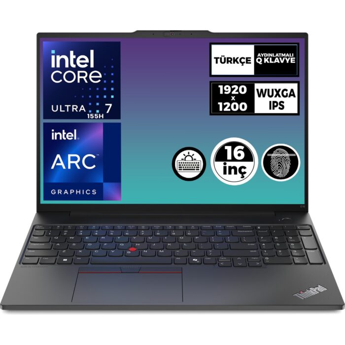 110000831239655.jpg Lenovo Thinkpad E16 Gen 2 Ultra 7 155H 32GB 1tb SSD Freedos 16" Wuxga Dizüstü Bilgisayar 21MA002UTX 005 - Görsel 1
