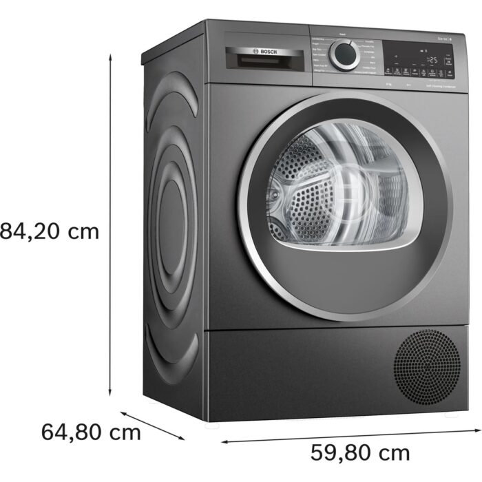 Bosch Serie 6 Isı Pompalı Kurutma Makinesi 9 kg WQG2420RTR - Görsel 4