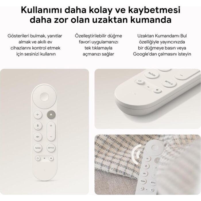 Google Tv Streamer 4K Medya Oynatıcı | 32 GB | Sesli Kumanda ile birlikte - Görsel 5