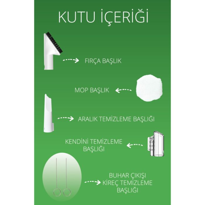 Kiwi 1700W Koltuk ve Halı Yıkama Makinesi - Yüksek Emiş Gücü, Sıcak Buhar ile Derinlemesine Temizlik, Islak ve Kuru Kullanım, 1.8L Su Tankı - Görsel 2