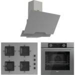 Ferre Fryart Hava Fritözü Fonksiyonlu Gri 3'lü Ankastre Set ( Xe63cpr-SS208-D065 )