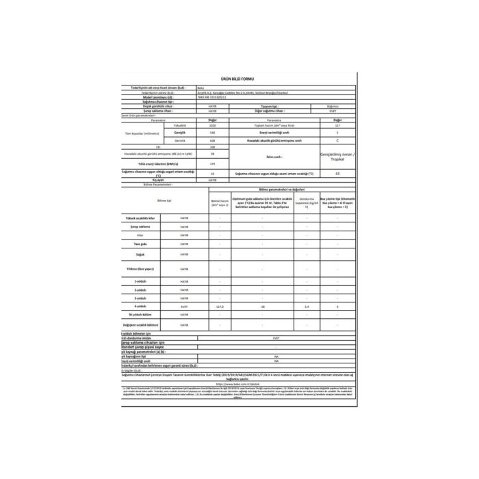 Beko 7052 NFB 5 Bölmeli Derin Dondurucu - Görsel 4