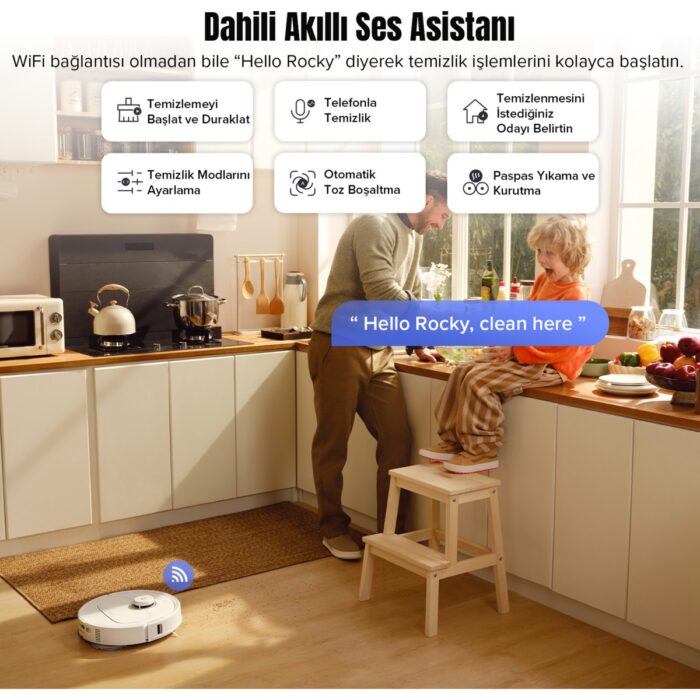 Roborock Qrevo MaxV Akıllı Robot Süpürge Beyaz - Görsel 4