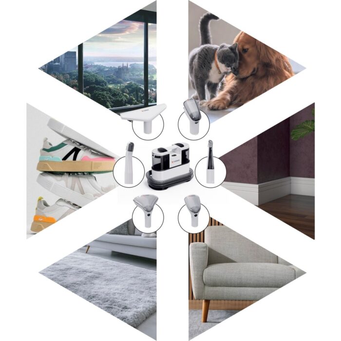 Torima CX-002B Koltuk ve Halı Yıkama Makinesi Cam Temizleme Leke Çıkartma Makinesi - Görsel 5