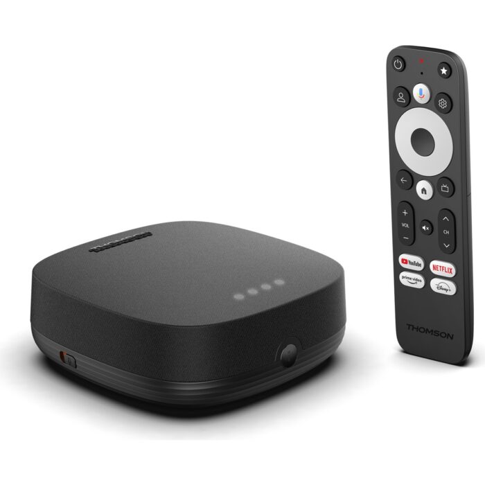 THOMSON Streaming Box 270 Plus 4K Uhd, Dolby Vision, Dolby Atmos, Hdr 10+, 3gb Ram 32 GB Rom Google Tv - Görsel 1