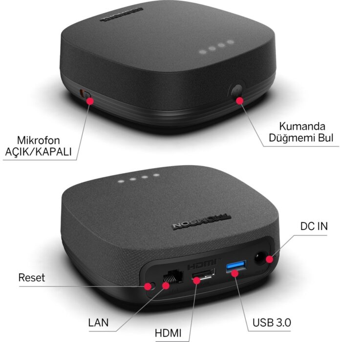 THOMSON Streaming Box 270 Plus 4K Uhd, Dolby Vision, Dolby Atmos, Hdr 10+, 3gb Ram 32 GB Rom Google Tv - Görsel 3