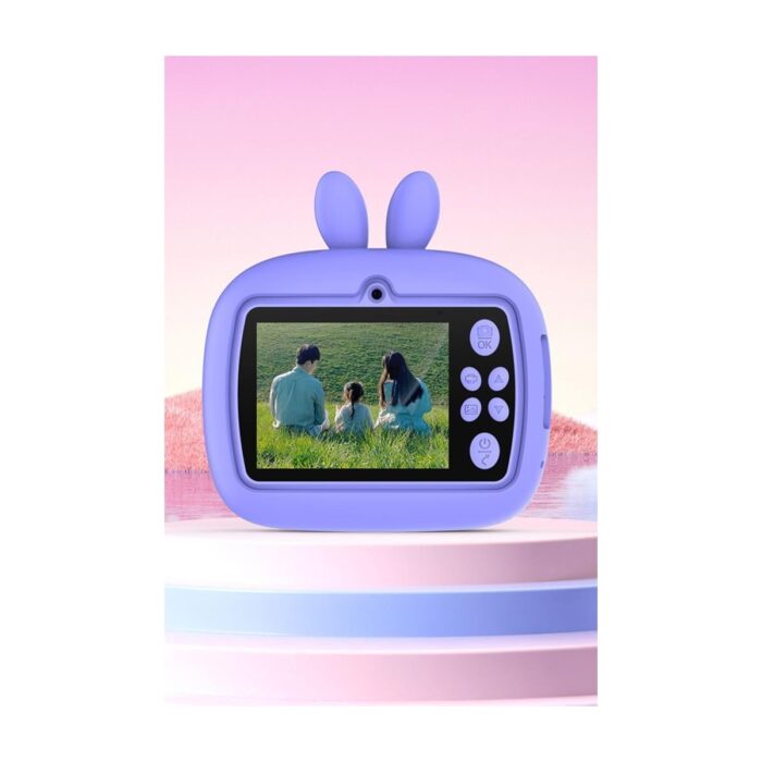 Torima TRM-CMR18 Mor Dijital Video Fotoğraf Çocuk Kamerası Anlık Termal Resim Kağıt Baskılı Yazıcı - Görsel 3