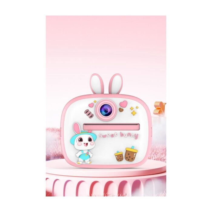 Torima TRM-CMR18 Pembe Dijital Video Fotoğraf Çocuk Kamerası Anlık Termal Resim Kağıt Baskılı Yazıcı - Görsel 3