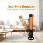 Ufo Therapy Smart 2300W Mobil Uyumlu, Uzaktan Kumandalı, Tasarruf Modlu ve Programlanabilir Kule Tipi Isıtıcı - Görsel 4