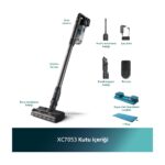 Philips Phılıps XC7053/01 7000 Serisi Aqua 25.2 V Kablosuz Dik Süpürge, PowerCyclone 12, TriActive Akıllı Başlık, 80 dk'ya Kadar Şarj, 3 Aşamalı Filtreleme, - Görsel 3