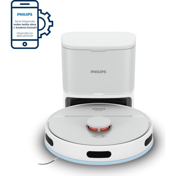 110000850441114.jpg Philips XU2100/20 2000 Serisi Islak Kuru Moplu İstasyonlu Robot Süpürge, HomeRun Uygulaması, LDS Radar Navigasyon, Beyaz, - Görsel 1