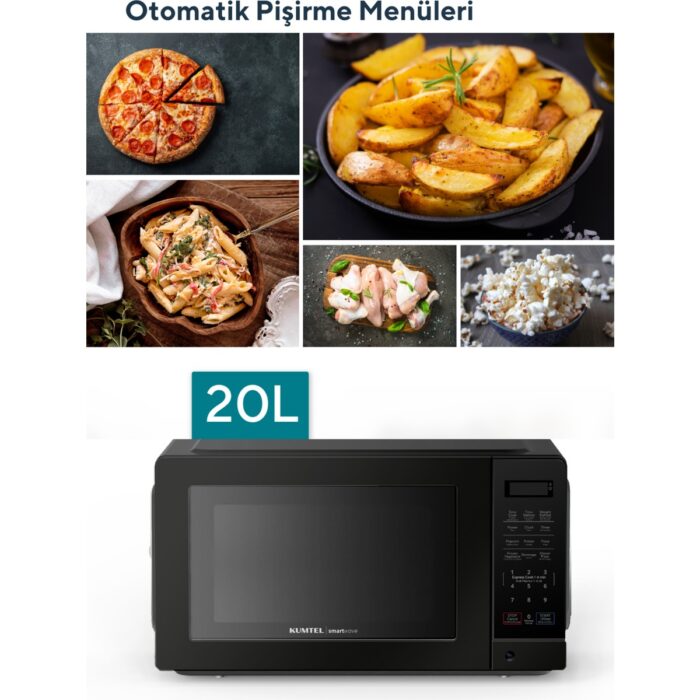 Kumtel Siyah Smartwave Dijital Inverter Mikrodalga Hmın-02 - Görsel 2