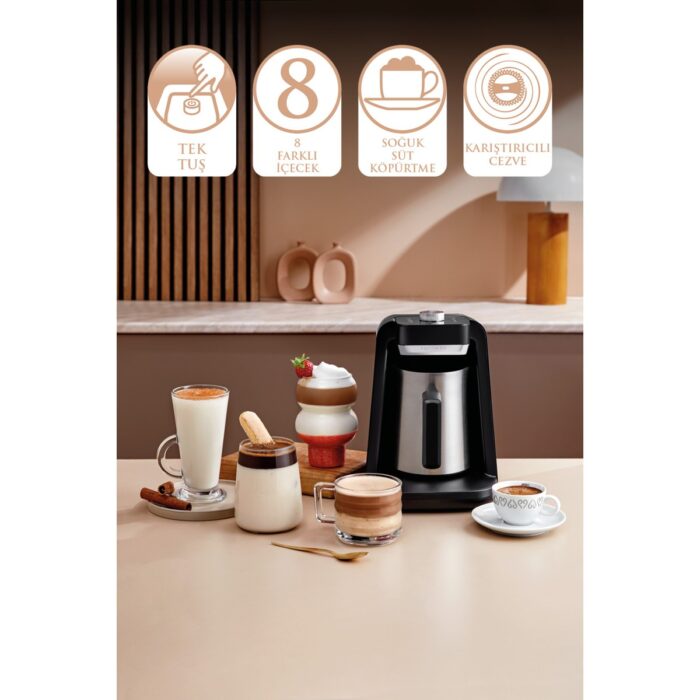 Arzum OK0020 - Okka Rich Spin Pro Türk Kahvesi Makinesi - Krom - Görsel 2