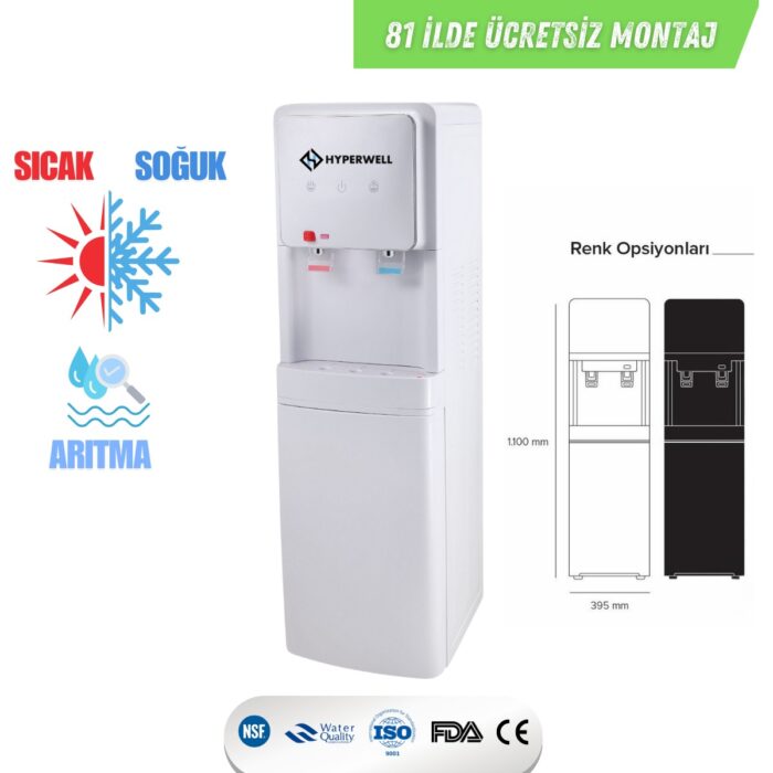 Hyperwell Arıtmalı Su Sebili - Beyaz - Görsel 2