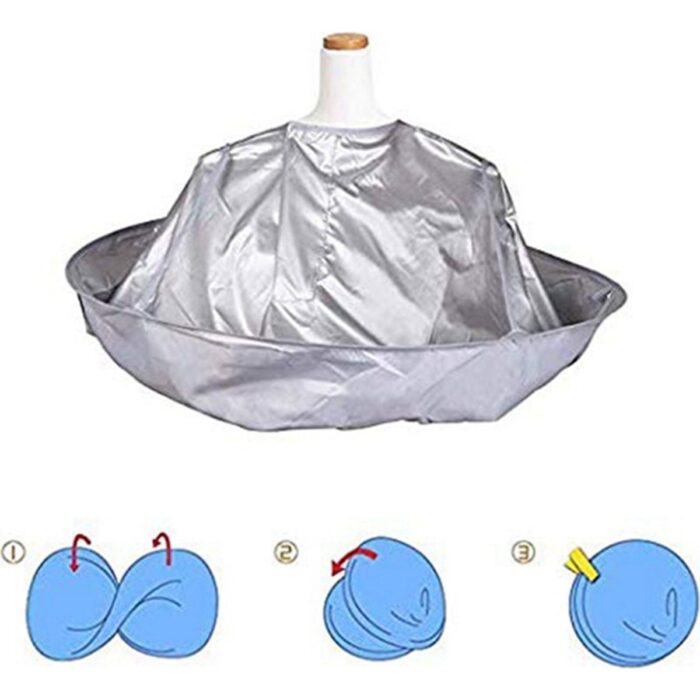 Sunshinee 2x Saç Aksesuarları Saç Sarma Dıy Saç Kesme Pelerin Şemsiye Pelerin Salon Berber Ev Kuaförlük Pelerin Örtü Bezi (Yurt Dışından) - Görsel 4