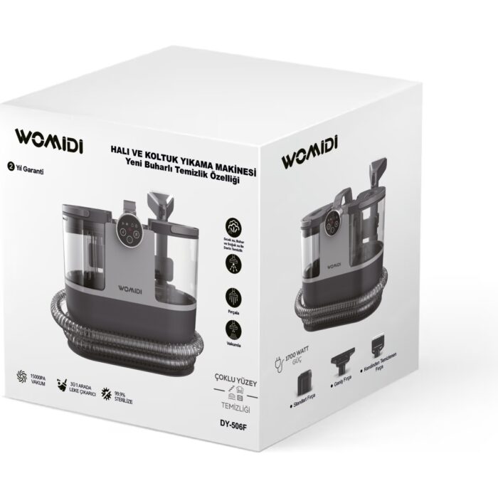 Womidi DY-506F Buhar Fonksiyonlu Dijital Ekran Halı-Koltuk Yıkama ve Leke Çıkartma Makinesi - Görsel 5